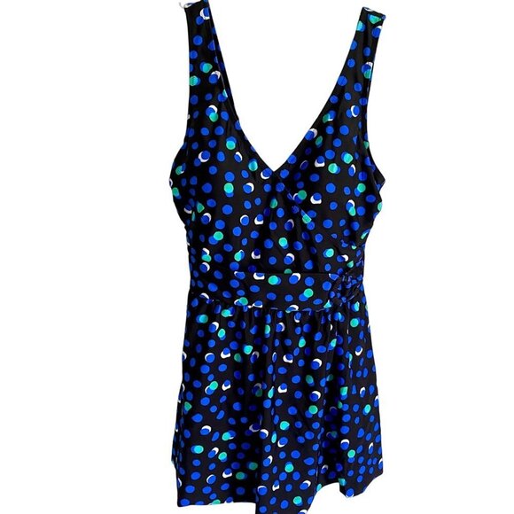 Seekers Essentials Australia One Piece Swimsuit Swim Dress Size 12 NEW - Picture 1 of 7